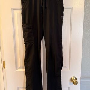 Healing Hands Black Straight Leg Scrub Pants